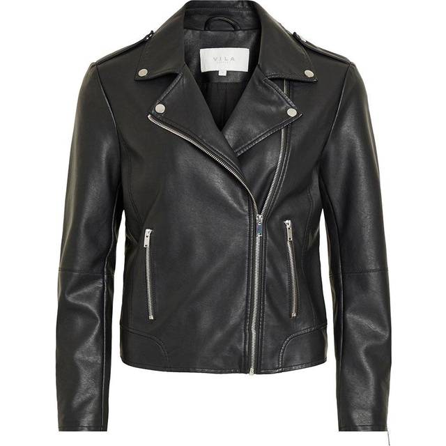 Vila  Leather jacket VICARA  - UK L - Black - UK L