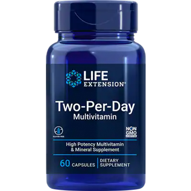 Life Extension  Two-Per-Day Multivitamin  60 Tablets