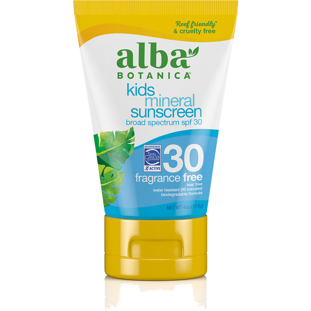 Alba Kids Mineral Fragrance Free SPF 30 Sunscreen