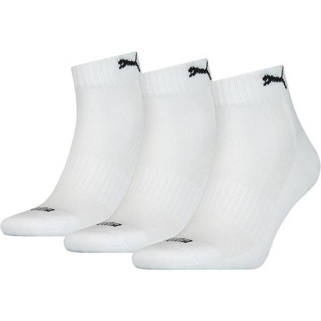 Puma Cushioned Quarter Sock - White/Black