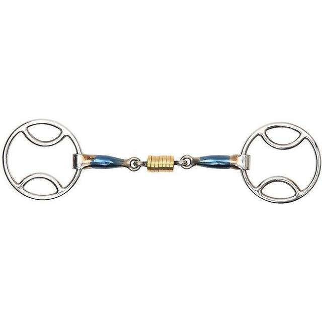 (5in, Blue) Shires Sweet Iron Roller Horse Bevel Bit