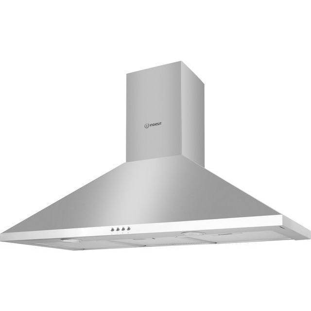 Indesit IHPC 9.5 LM X Chimney Cooker Hood - Stainless Steel