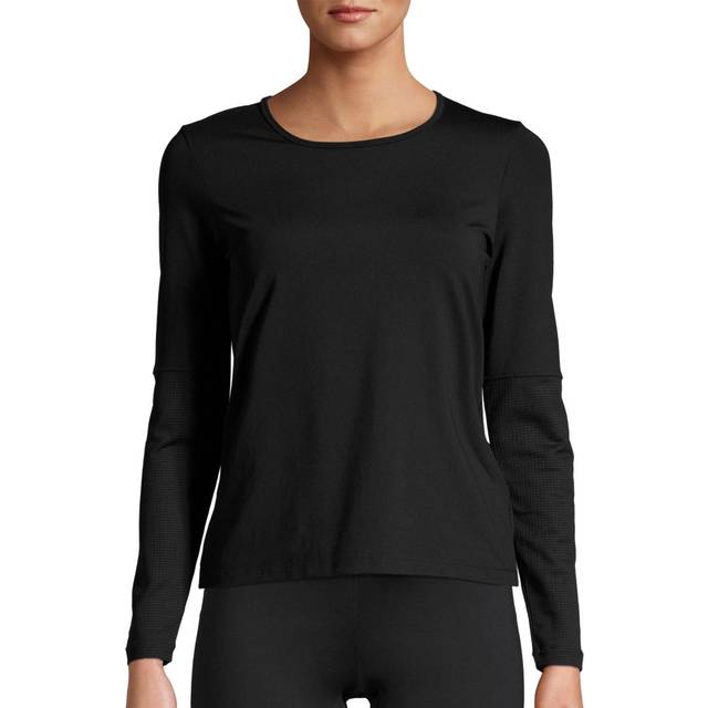 Casall Essential Mesh Detail Long Sleeve, Padel- och tennis T-shirt dam - SVART (38)