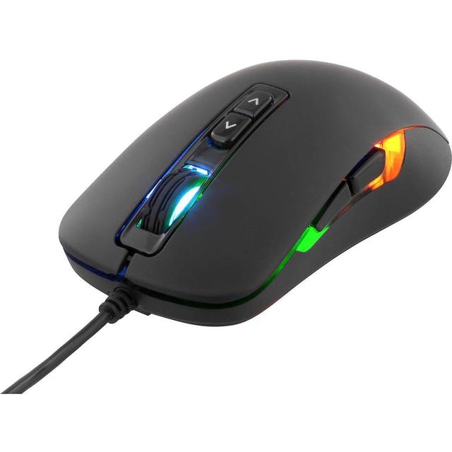 DELTACO GAMING optisk mus, 7 knappar, "breathing" LED-belysning, svart