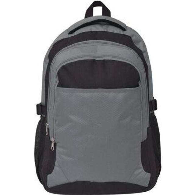 vidaXL School Backpack 40 L Black and Grey
