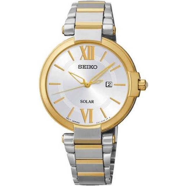 Seiko Watch Solar Powered Ladies - Silver