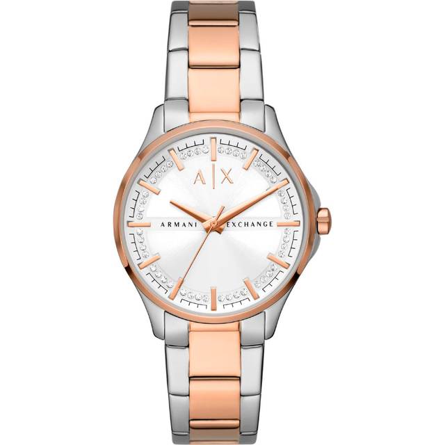 Armani Exchange Two Colour Stainless Steel Bracelet Watch
