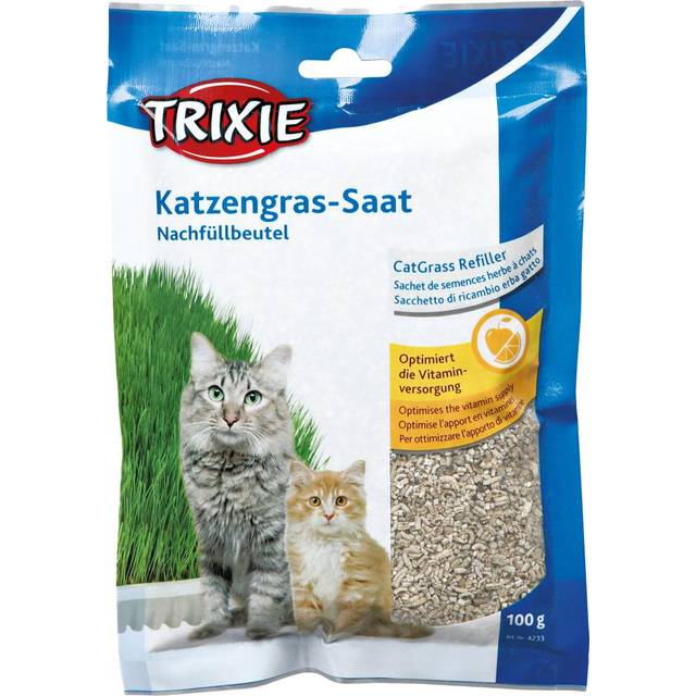 Trixie Mjukt Kattgräs Vitaminberikat Refillpåse ca 100 g