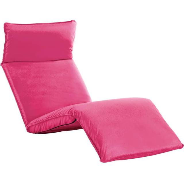 Hopfällbar solsäng oxfordtyg rosa