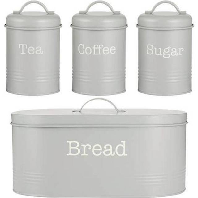 Typhoon Colonna 4 Piece Tea, Coffee, Sugar & Bread Set Cream