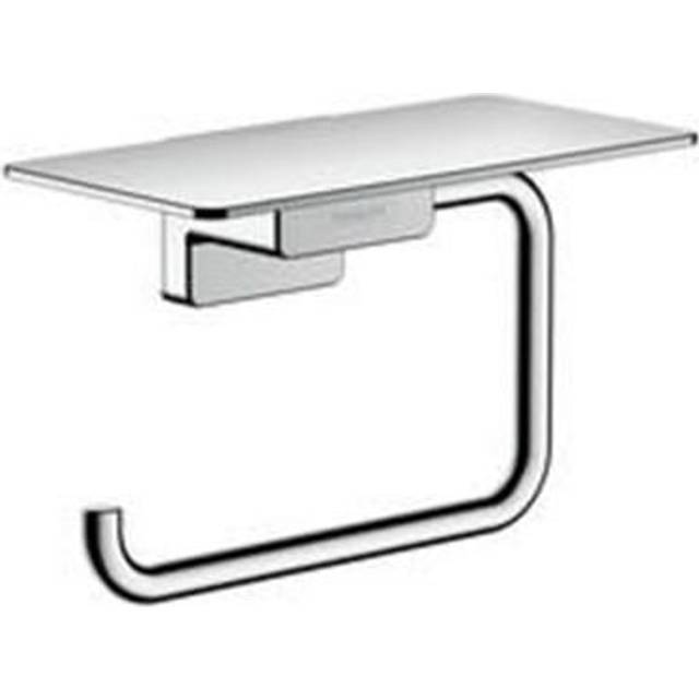 hansgrohe AddStoris - Toalettpappershållare med hylla, Pappershållare, Badrumstillbehör, krom, 41772000