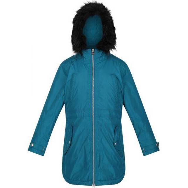 Regatta Unisex Abbettina parkas jacka för barn, Gulfstrmshin, 5 År