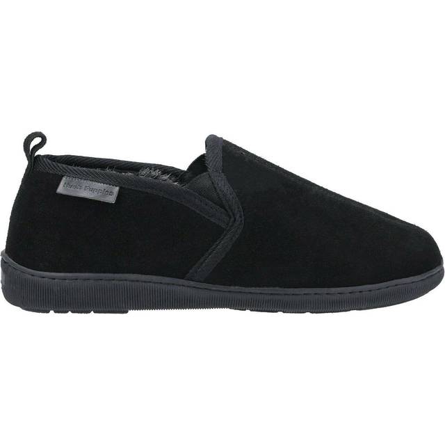 Hush Puppies Arnold låg-topp tofflor för män, Svart, 43.5 EU