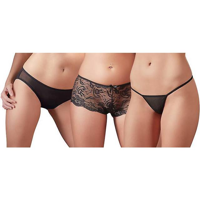 Cottelli Collection String, Panties & Slip 3-pack