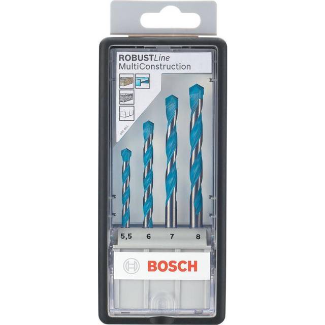 Bosch - 4 Piece Robust Line CYL-9 Multi Purpose Construction Drill Bit Set 5.5-8.0