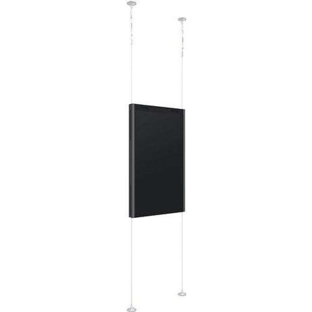 Multibrackets M Wiremount Pro OM55N-D - Konsol - för LCD-display - plast, ståltråd - svart - skärmstorlek: 55" - monteringsgränssnitt: upp till 600 x 400 mm - takmonterbar - för Samsung OM55N-D