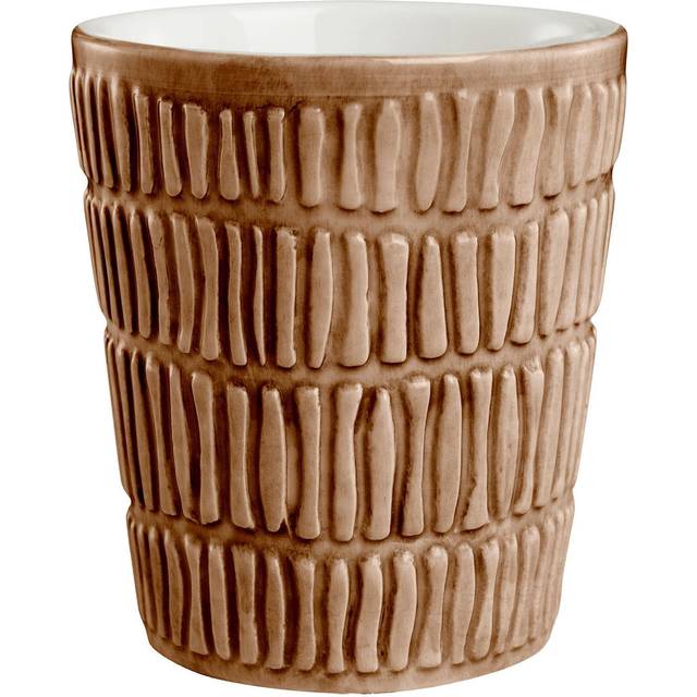 Stripes mugg cinnamon 10 cm