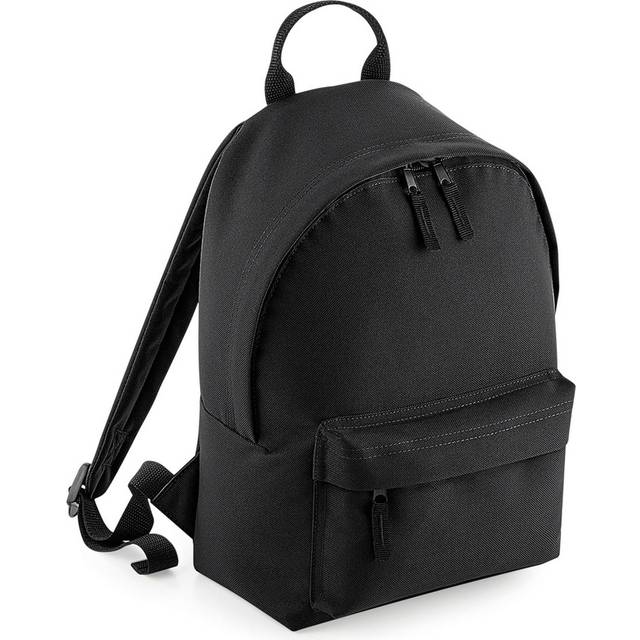 (One Size, Black/Black) BagBase Mini Fashion Backpack
