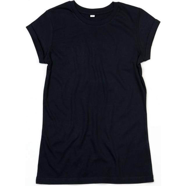 (L, Black) Mantis Womens/Ladies Roll Sleeve Tee