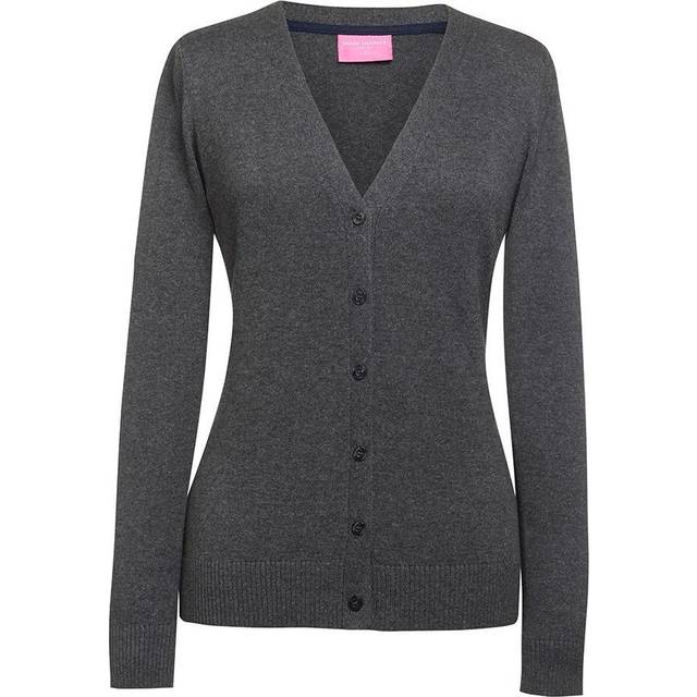 Augusta V Neck Cardigan - Charcoal - M