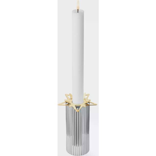 CLASSIC CHRISTMAS ljusmanschett, 2 st., Georg Jensen, 18 K guldpläterat rostfritt stål / 18 K guldpläterat rostfritt stål