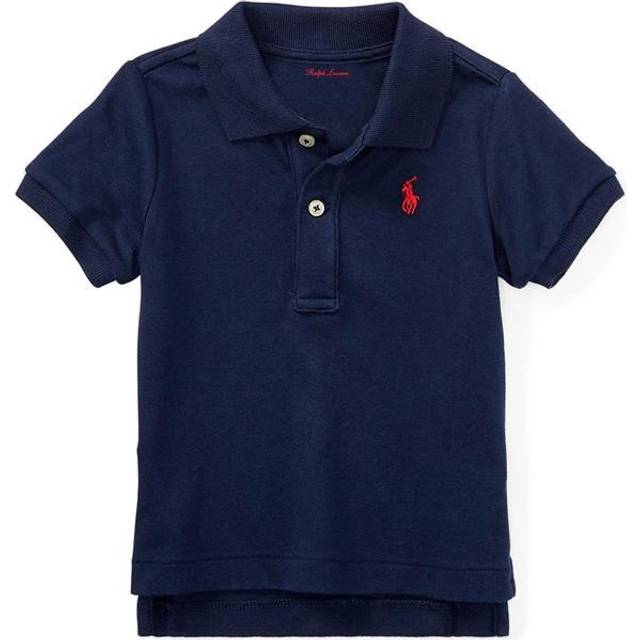 Polo Ralph Lauren Baby Boys Classic Short Sleeve Polo Top - Navy, Navy, Size 6 Months - 6 MONTHS