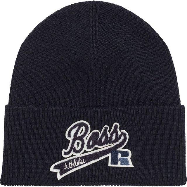 Boss x Russell Athletic Floley Beanie Hat - Blue