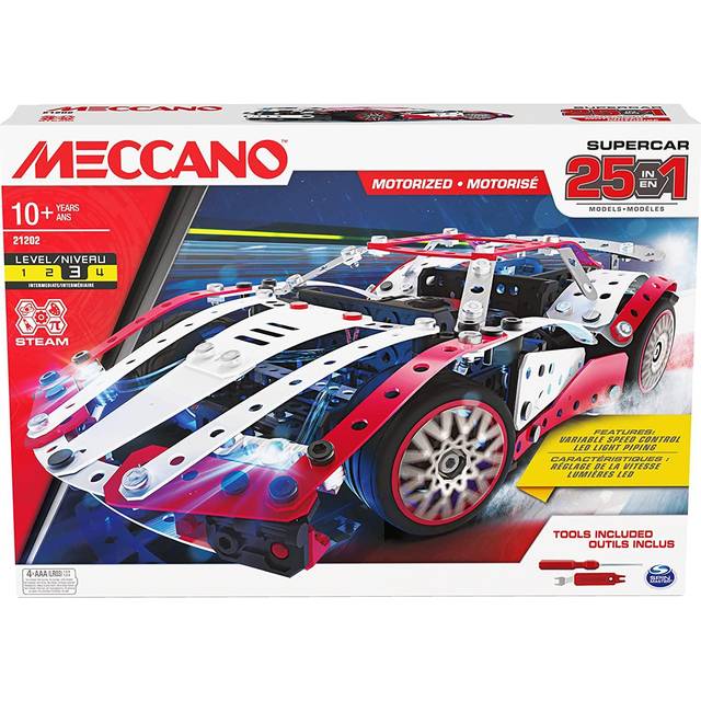 Spin Master Meccano 25 Super Car Model Set Multicolour