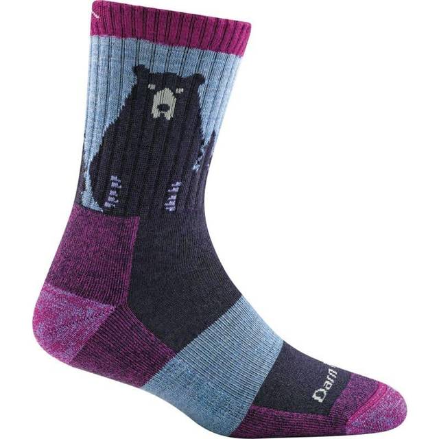 Darn Tough Women's Bear Town Micro Crew Light Cushion Purple, S
