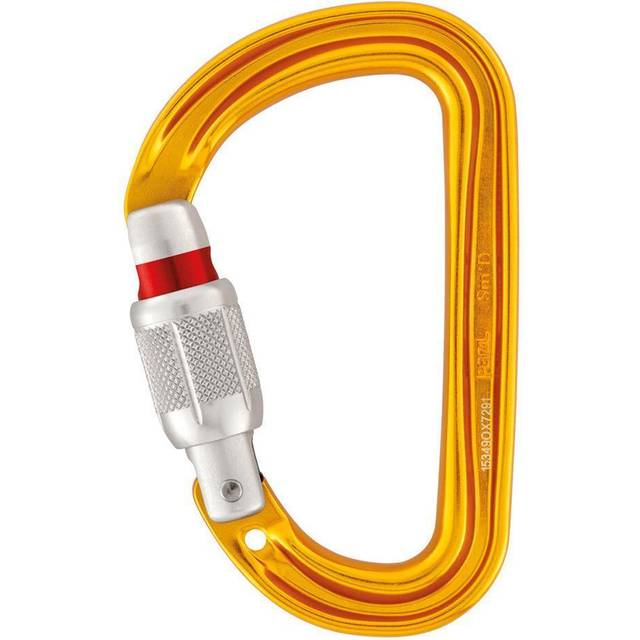 Sm'D Karbinhakar - PETZL: Gul/Silver - Skruvlås