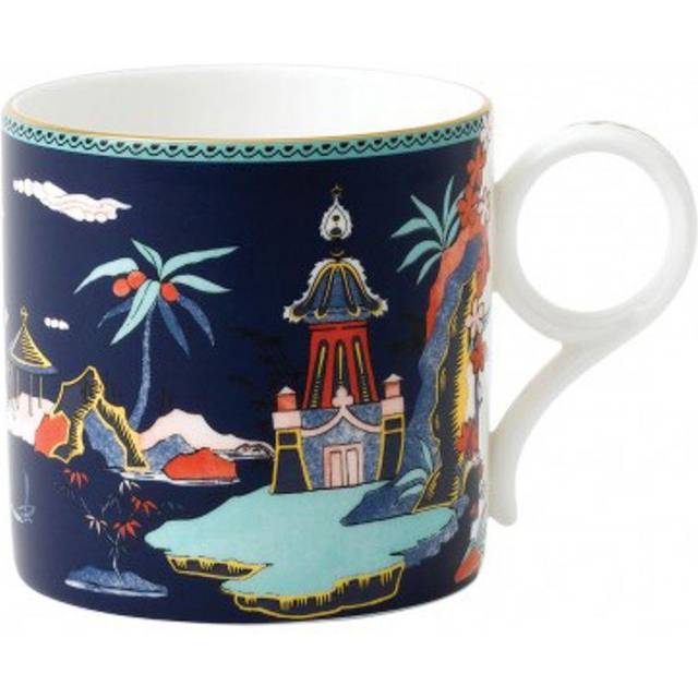 Wedgwood Wonderlust mug large blue pagoda