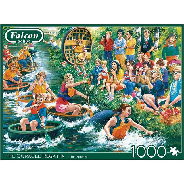 Falcon Deluxe The Coracle Regatta Jigsaw Puzzle (1000 Pieces)