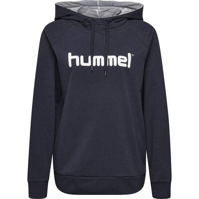 hummel Dam GO bomull logo huvtröja huvtröja