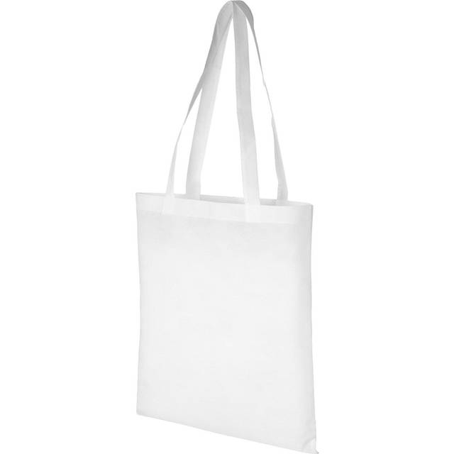 (One Size, White) Bullet Zeus Non Woven Convention Tote