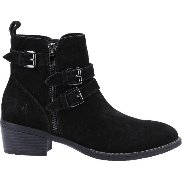 Hush Puppies Jenna Ankle Boot MEMORY FOAM Womens - Black material_leather1 - Size UK 5