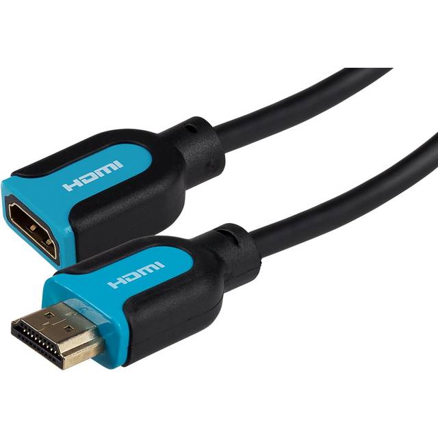 Maplin HDMI Male to HDMI Female 4K Ultra HD Extension Cable - Black