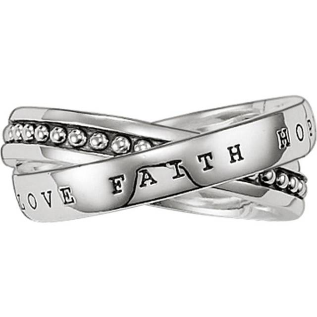 Thomas Sabo Multiple ring faith, love, hope  TR1930-001-12-58 - silver-coloured