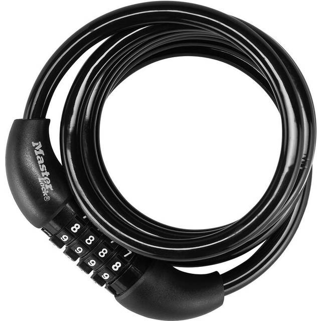 Master Lock Self Coiling Combination Cable Lock 8mm 1800mm
