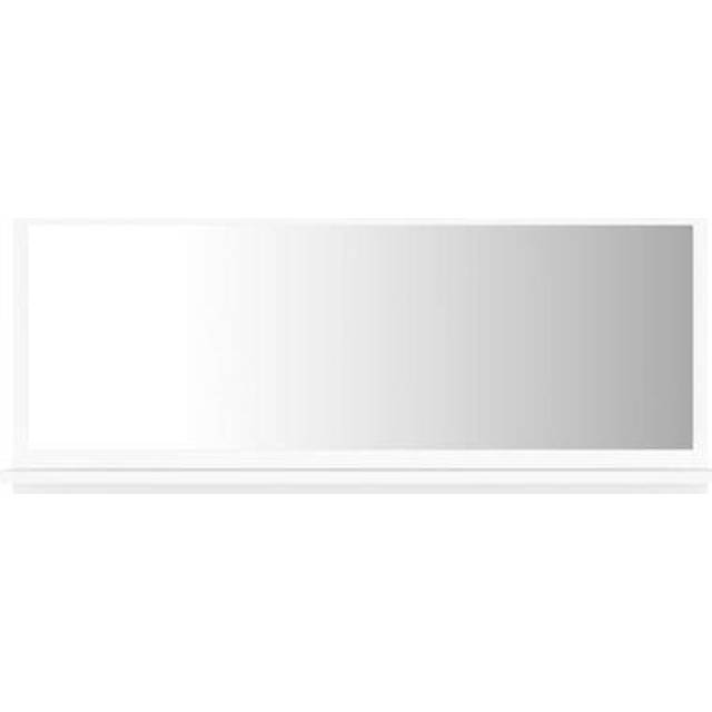 Bathroom Mirror White 90x10.5x37 cm Engineered Wood Vidaxl