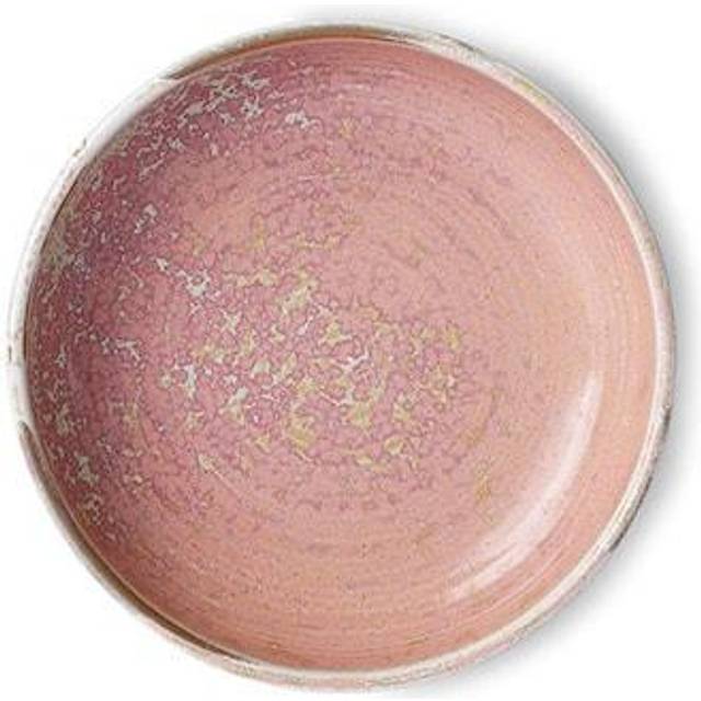 HKliving Home Chef djup tallrik medium Ø19,3 cm Rustic pink - Rosa