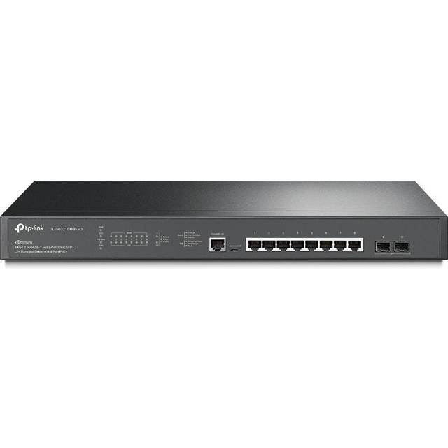 TP-Link Omada 8-Port 2.5GBASE-T and 2-Port 10GE SFP+ L2+ Managed Switch with 8-Port PoE+