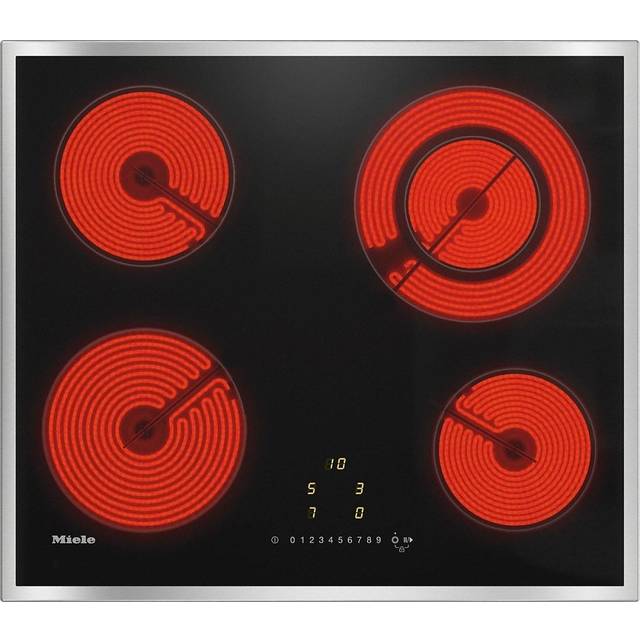 Miele KM 6520 FR Electric Hob with Onset Controls - Stainless Steel