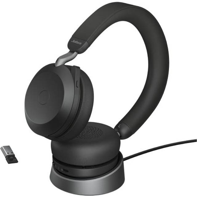 Jabra Evolve2 75 UC Stereo USB-A Black med Headset Holder