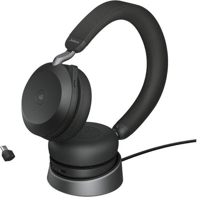 Jabra Evolve2 75 MS Stereo USB-C Black med Headset Holder