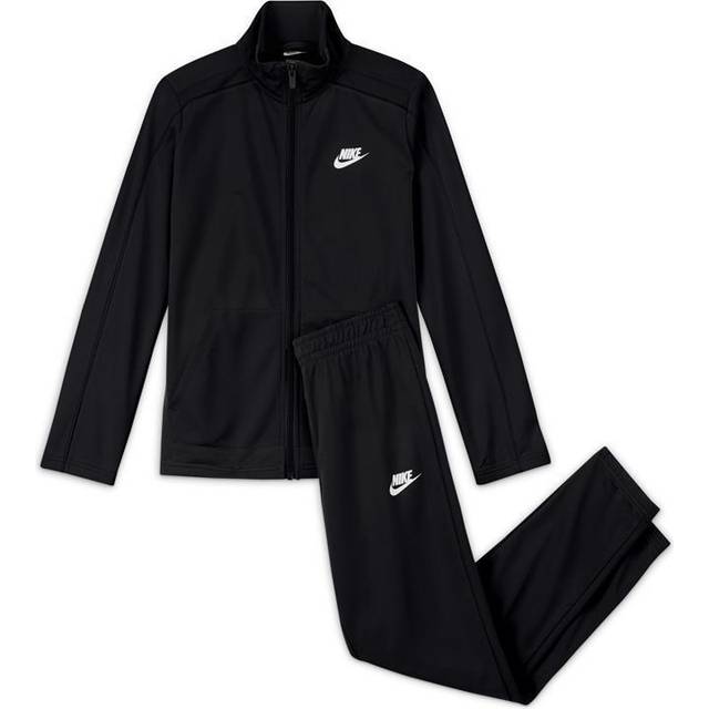 Rrp £45 nike sportswear big kids tracksuit black zip jacket & joggers boys