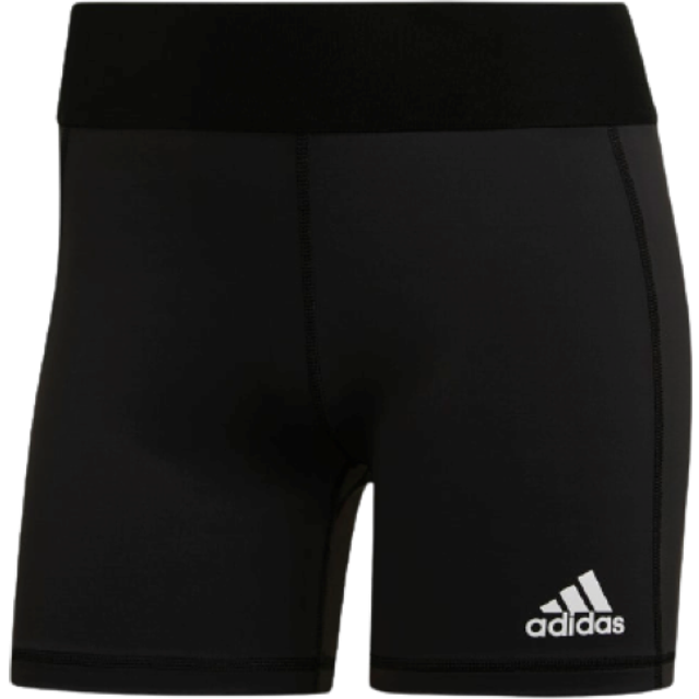 adidas Performance – Techfit – Svarta/vita volleybollshorts-Svart/a