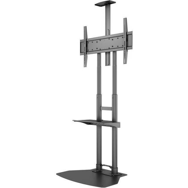 Multibrackets M Public Floorbase Basic 180 incl shelf & cameraholder - Vagn - för videokonferenssystem - svart - skärmstorlek: 55"-80" - golvstående, monterbar på golvstativ