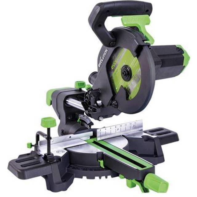 Evolution Power Tools - Evolution F210SMS 210mm Sliding Mitre Saw With tct Multi-Material Cutting Blade (230v)
