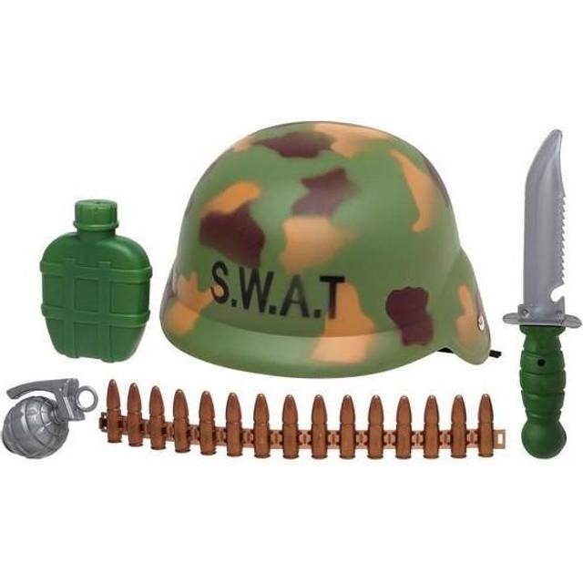 Atosa 38368 Militär Kit: Cantimplore, Hjälm, Granatäpple, Kanana och kniv, Multifärg