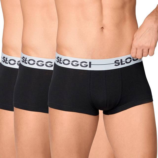 Go Hipster Trunks 3 Pack - Black - 32